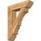 Ekena Millwork Balboa Slat Rough Sawn Bracket w/ Offset Brace, Western Red Cedar, 8"W x 30"D x 38"H BKT0806X30X38BOA06RWR - alternate 1
